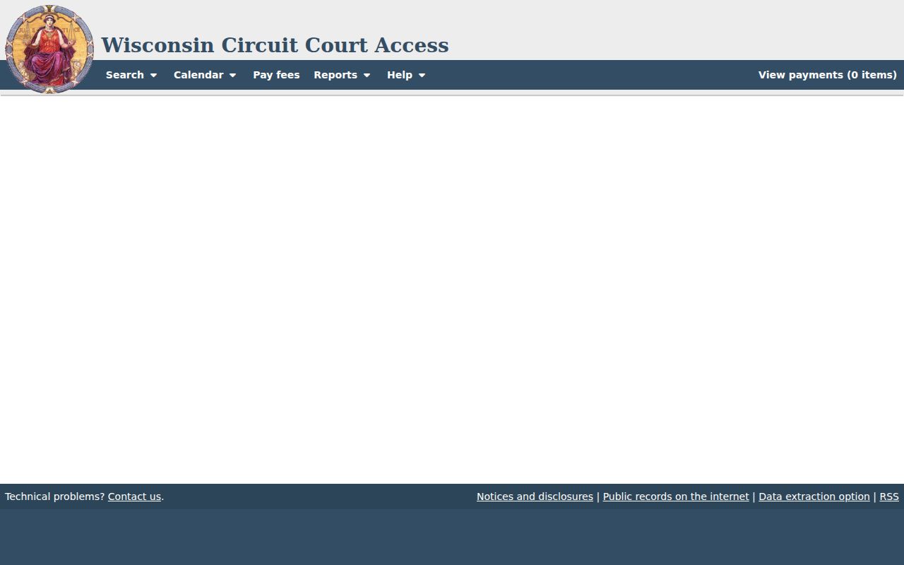 Oneida County case search generic WCCA detail layout